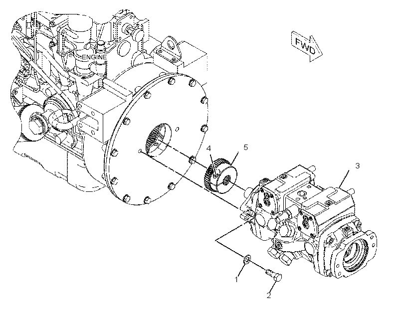 PUMP & MTG GP-HYDROSTATIC 2180928 CAT