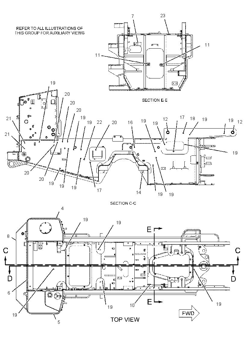 FRAME & TANK GP-REAR 2429992 CAT