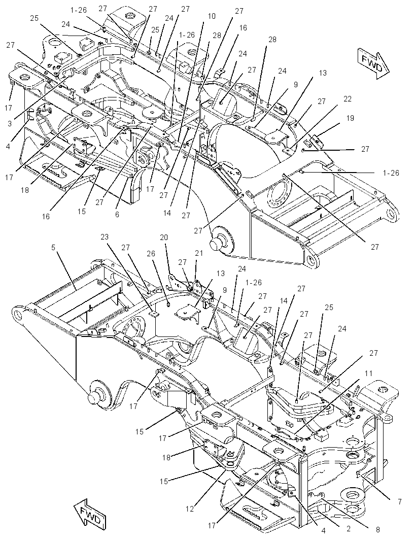 FRAME AS-FRONT 2506774 CAT
