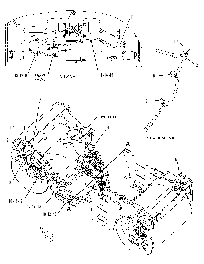 LINES GP-BRAKE & SHIFT 1872892 CAT