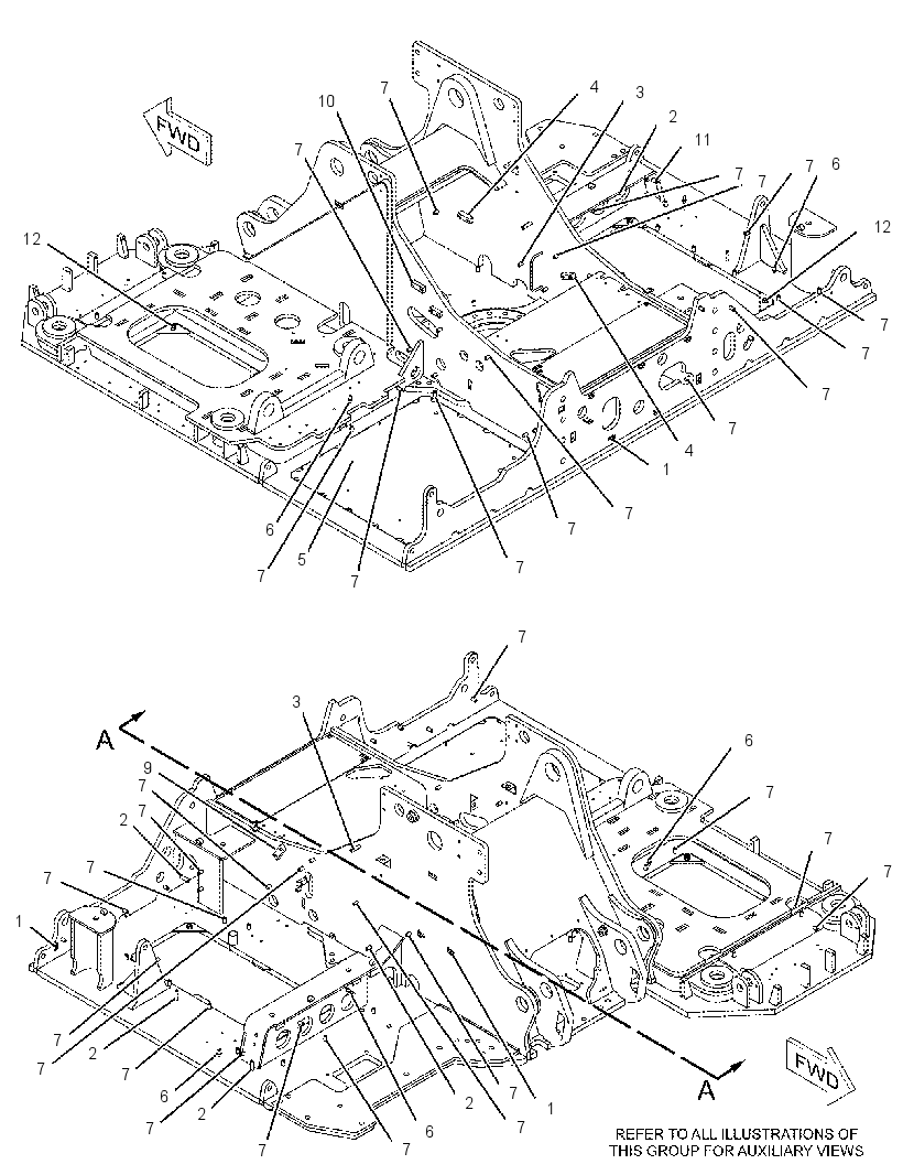 FRAME AS-UPPER 2539861 CAT