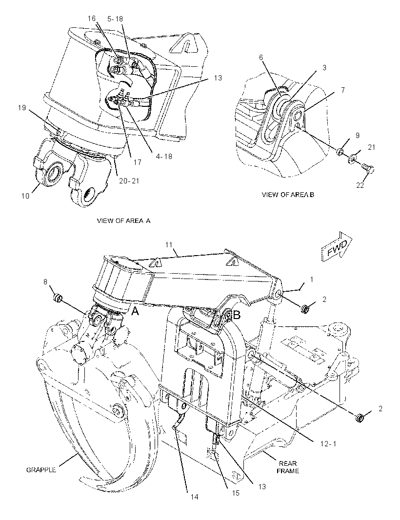 FRAME GP-GRAPPLE 2561148 CAT