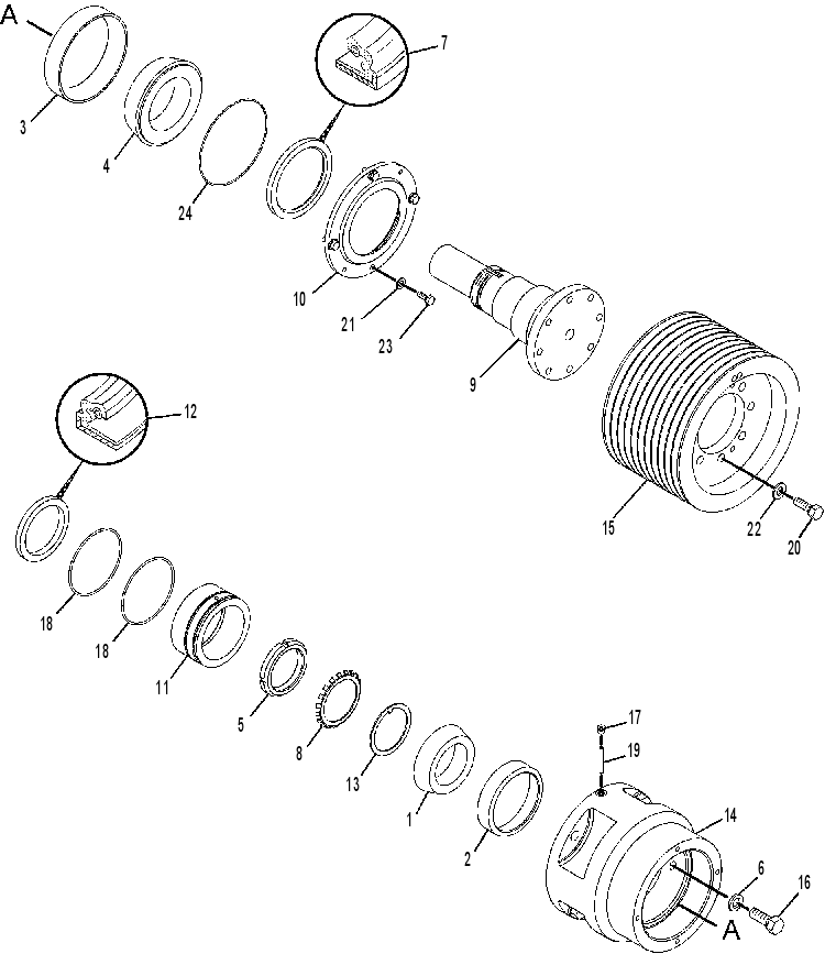 PULLEY GP-UPPER 2441912 CAT