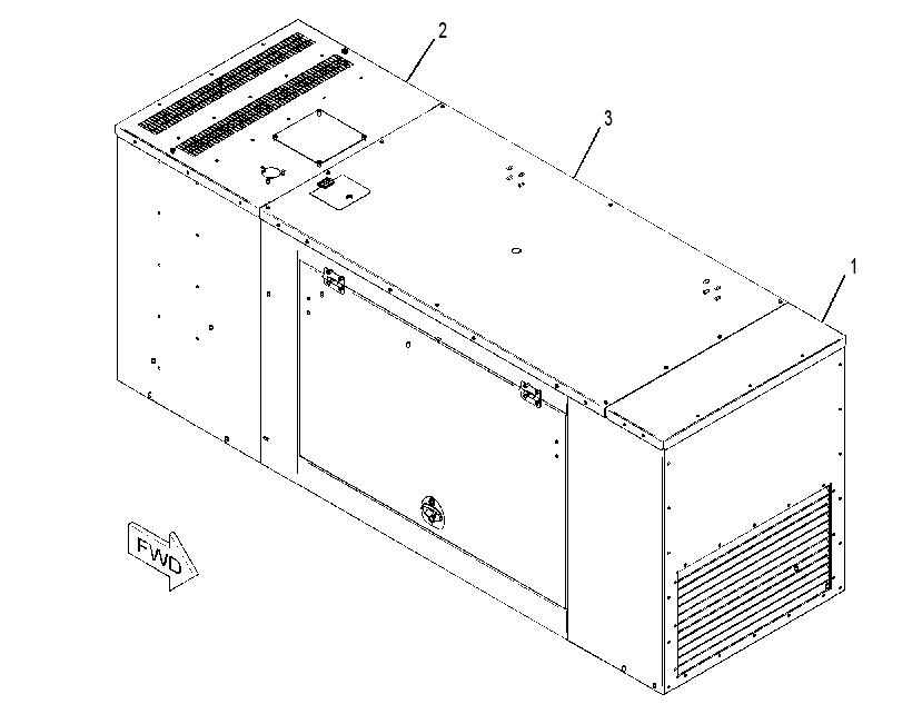 ENCLOSURE GP-GENSET 2543640 CAT