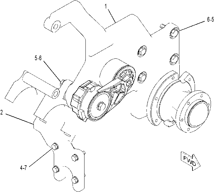 BRACKET GP-ENGINE 2530437 CAT
