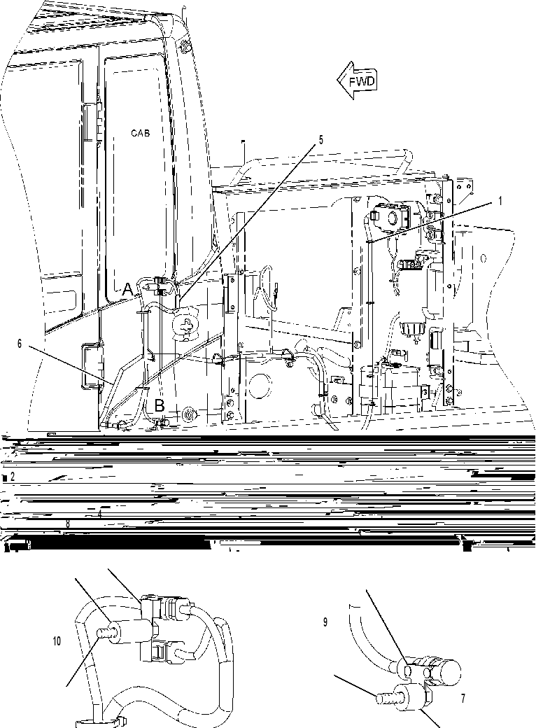 Проводка связи 2595261 CAT
