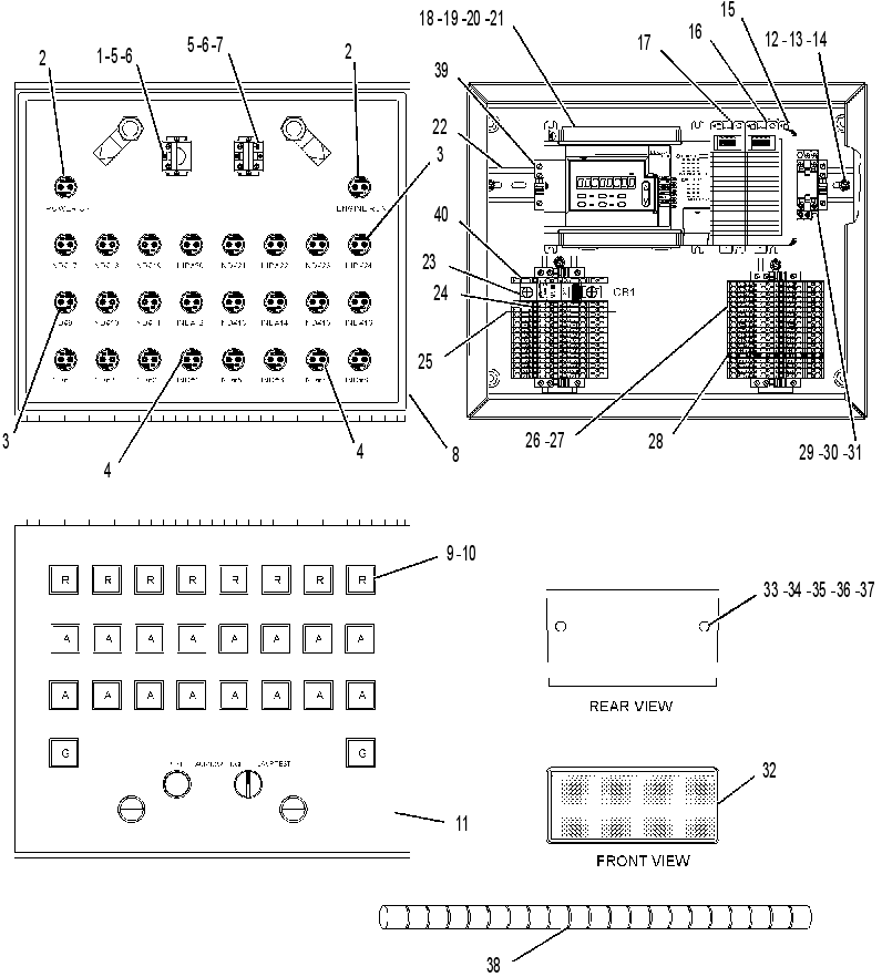 PANEL GP-ANNUNCIATOR 1777232 CAT
