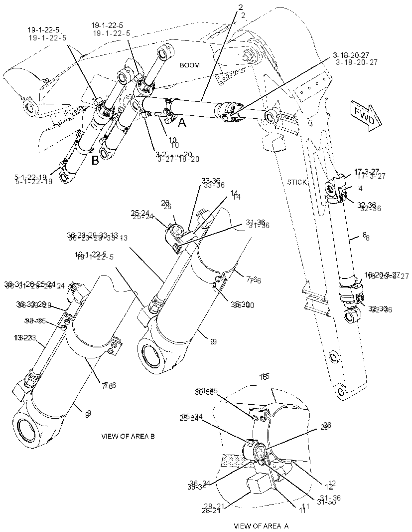 CYLINDER AR-HYDRAULIC 2614613 CAT