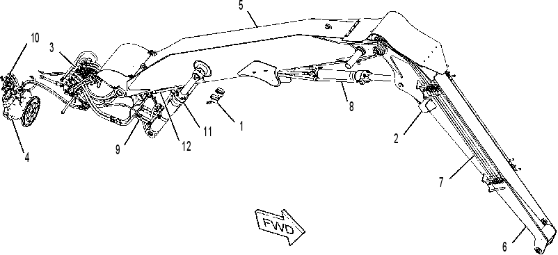 LINKAGE AR-FELLING HEAD 2354050 CAT