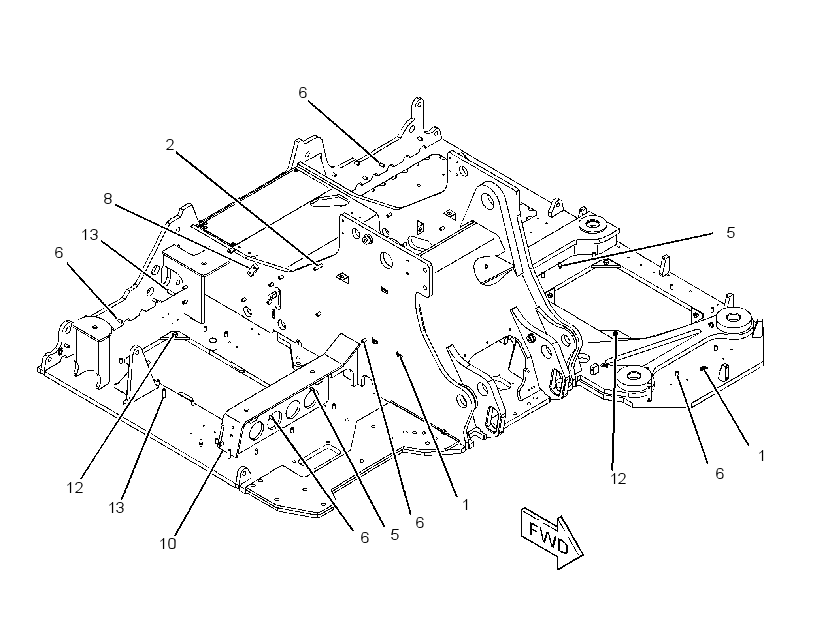 FRAME AS-UPPER 2354070 CAT
