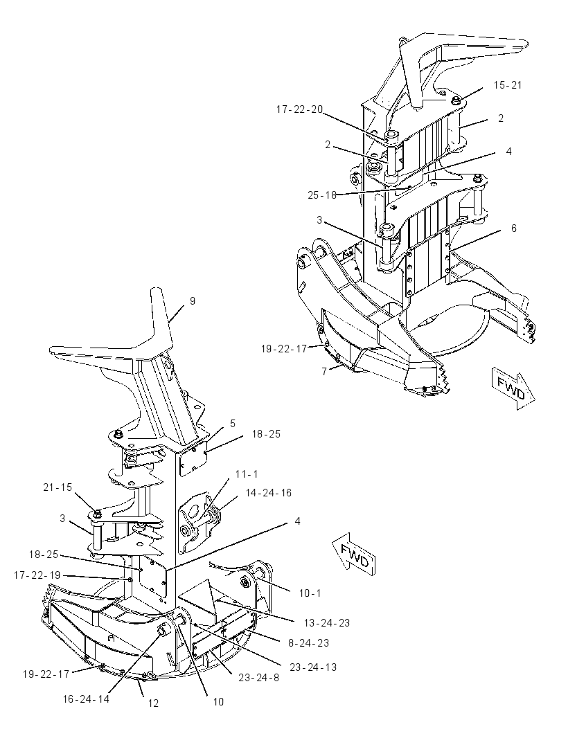 FRAME GP-FELLING HEAD 2408983 CAT