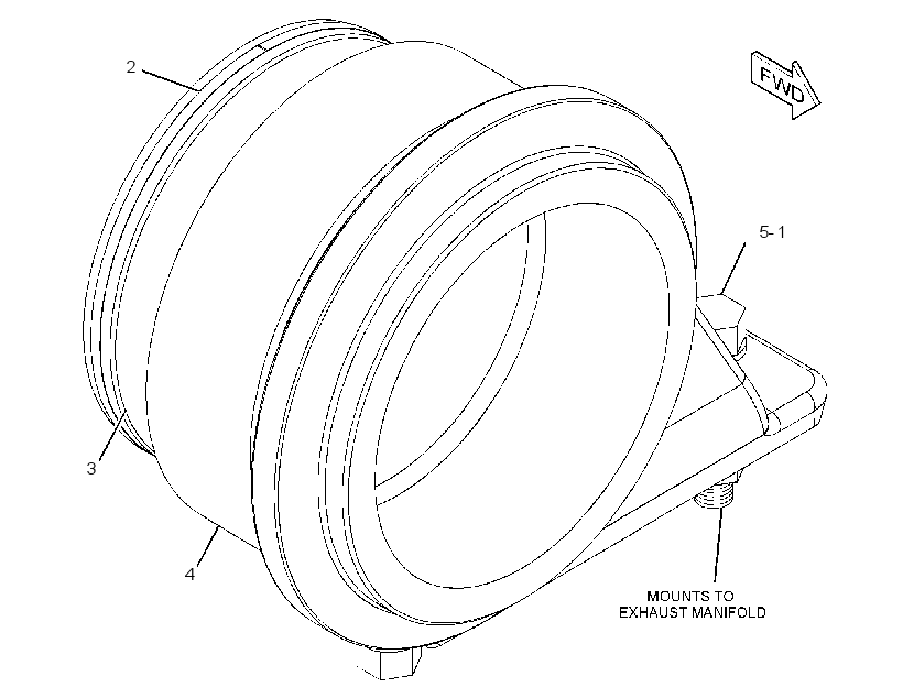 CONNECTION GP-EXHAUST 2543226 CAT