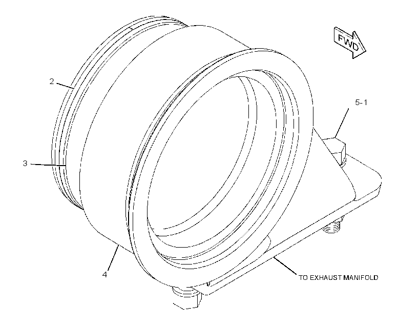 CONNECTION GP-EXHAUST 2577276 CAT