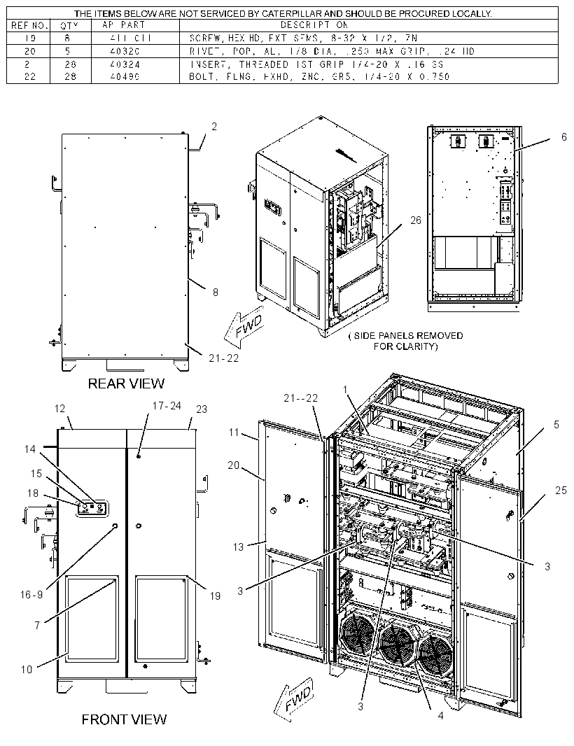 ENCLOSURE GP-POWER SUPPLY 2566479 CAT