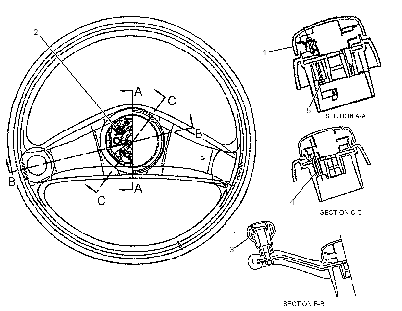 STEERING WHEEL GP 2298950 CAT