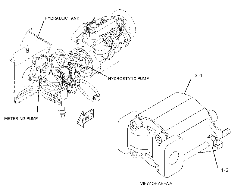 PUMP & MTG GP-IMPL & STEERING 2400846 CAT