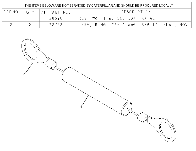 RESISTOR AS 2655574 CAT