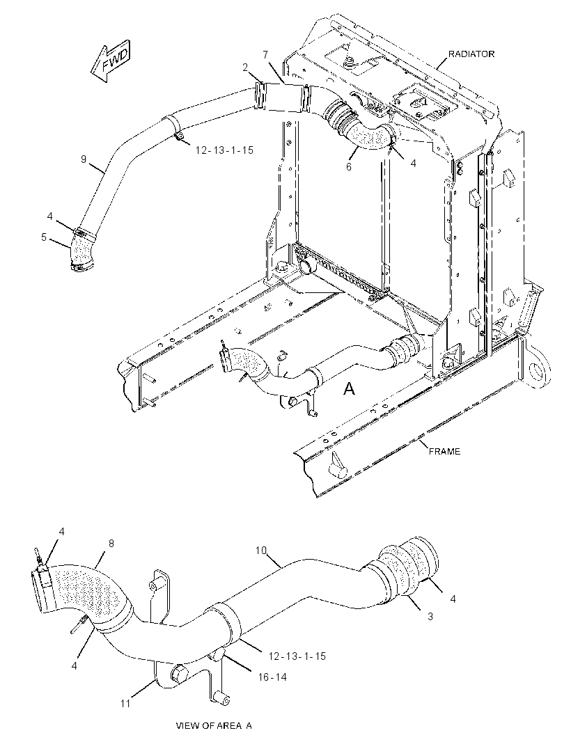 LINES GP-AFTERCOOLER AIR 2466704 CAT