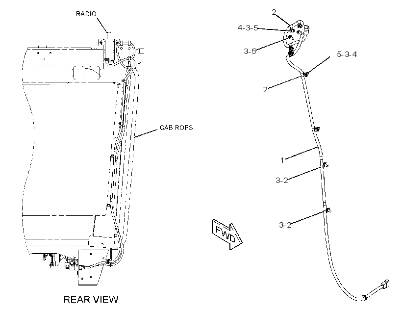 WIRING GP-RADIO 2498901 CAT