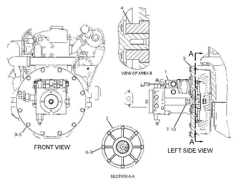 PUMP & MTG GP-HYDROSTATIC 2401404 CAT