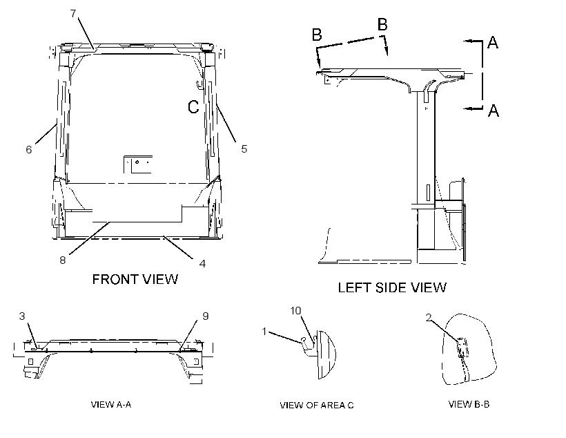 LINER GP-OPEN ROPS 2524545 CAT