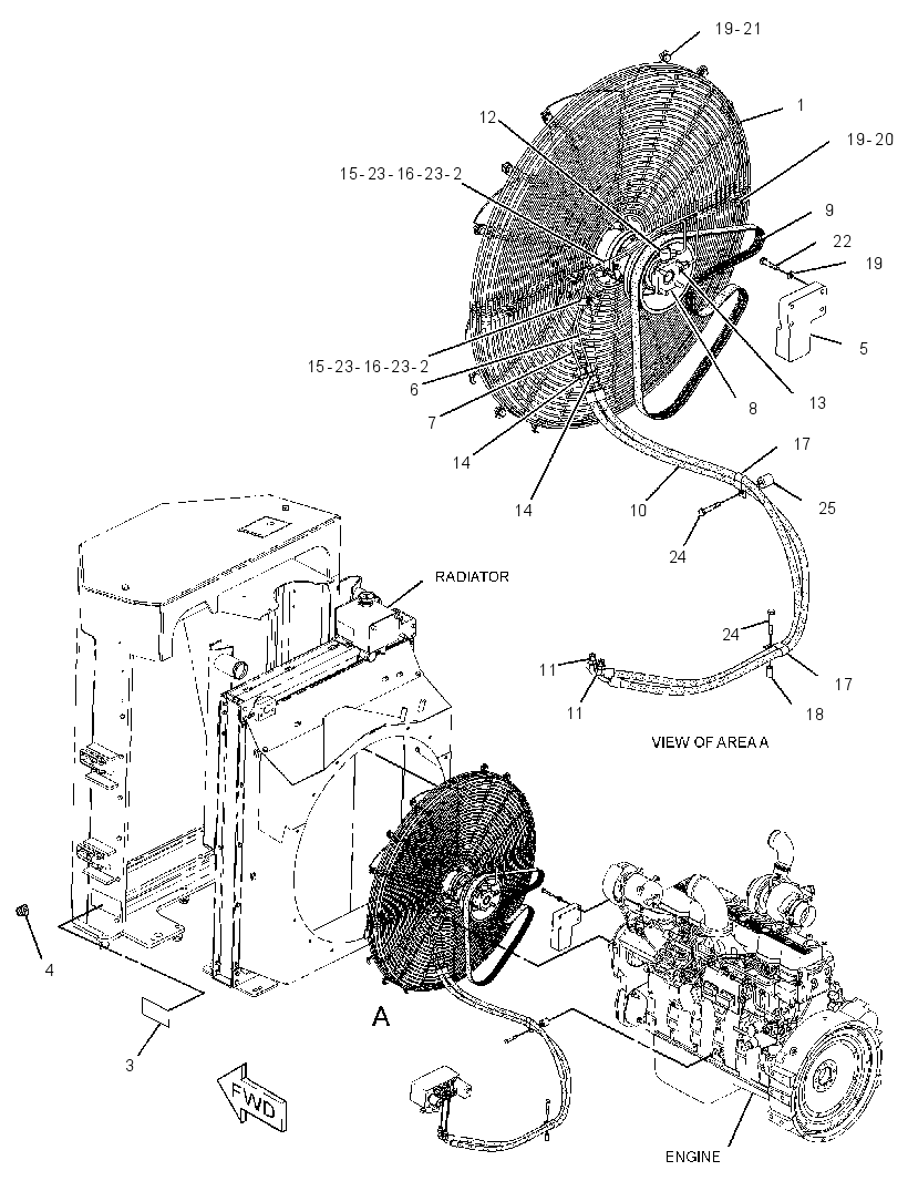 FAN AR-REVERSIBLE 2431991 CAT