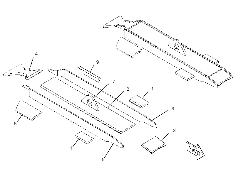 REINFORCEMENT GP-ROLLER FRAME 2123490 CAT