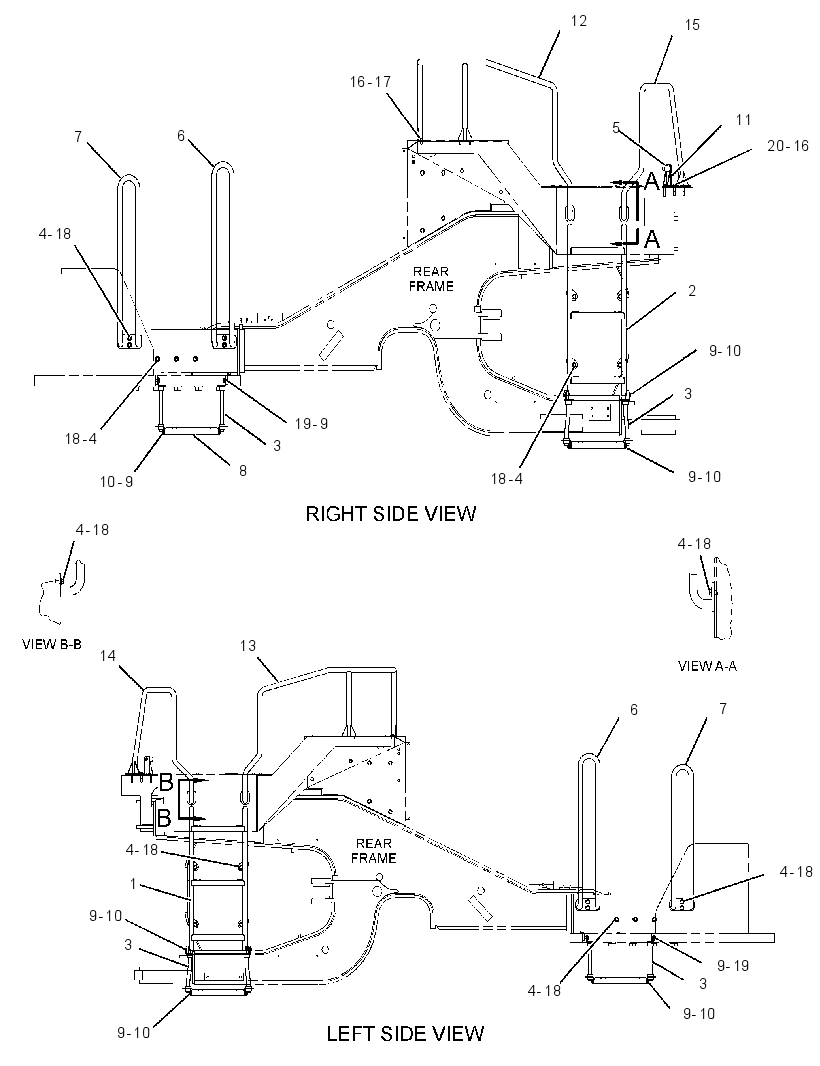 HANDRAIL & STEP GP 2562528 CAT