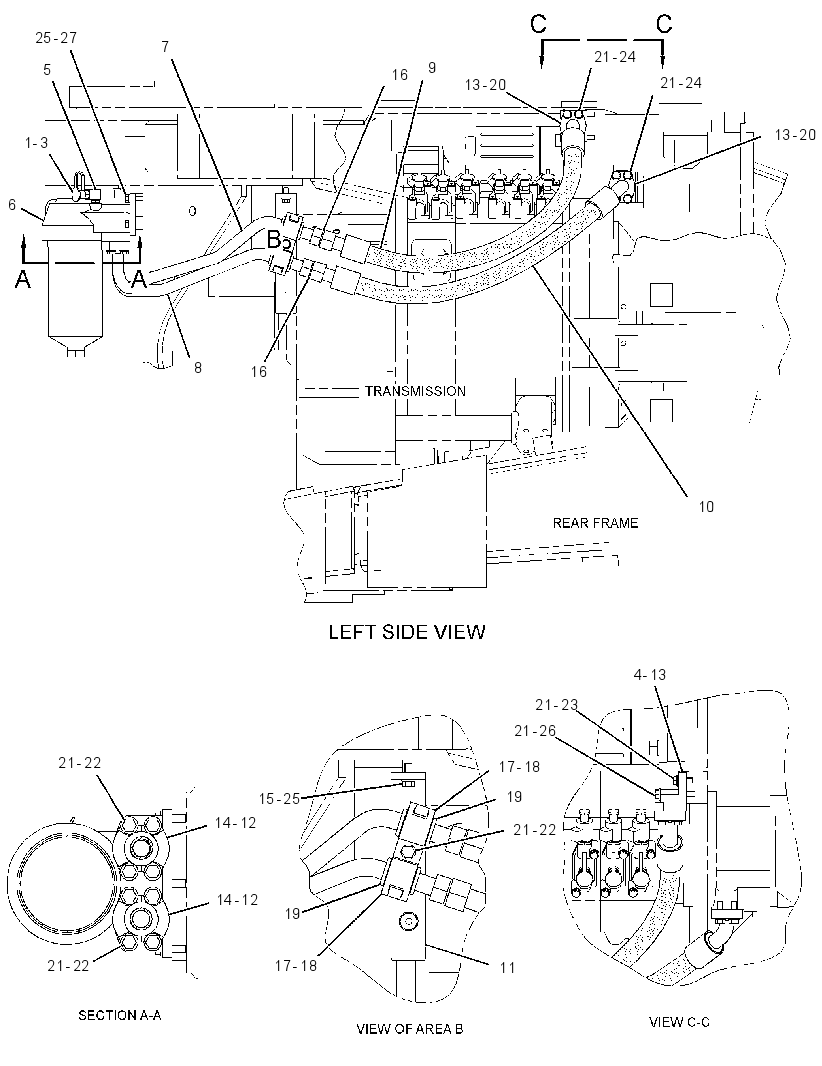 FILTER & LINES GP-TRANSMISSION 1896439 CAT