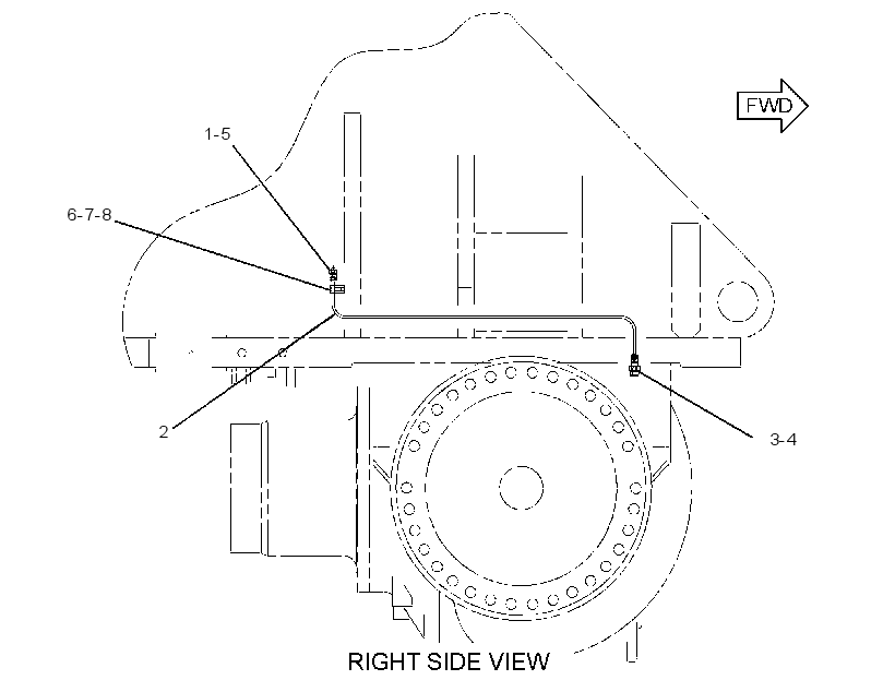 LINES GP-AXLE VENT 1365709 CAT