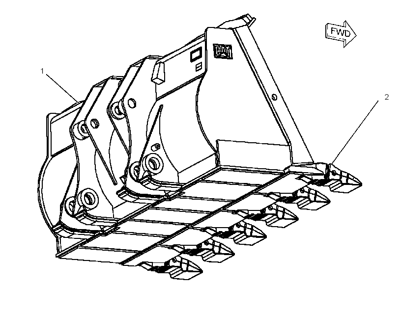 BUCKET GP-SLAG 2208563 CAT
