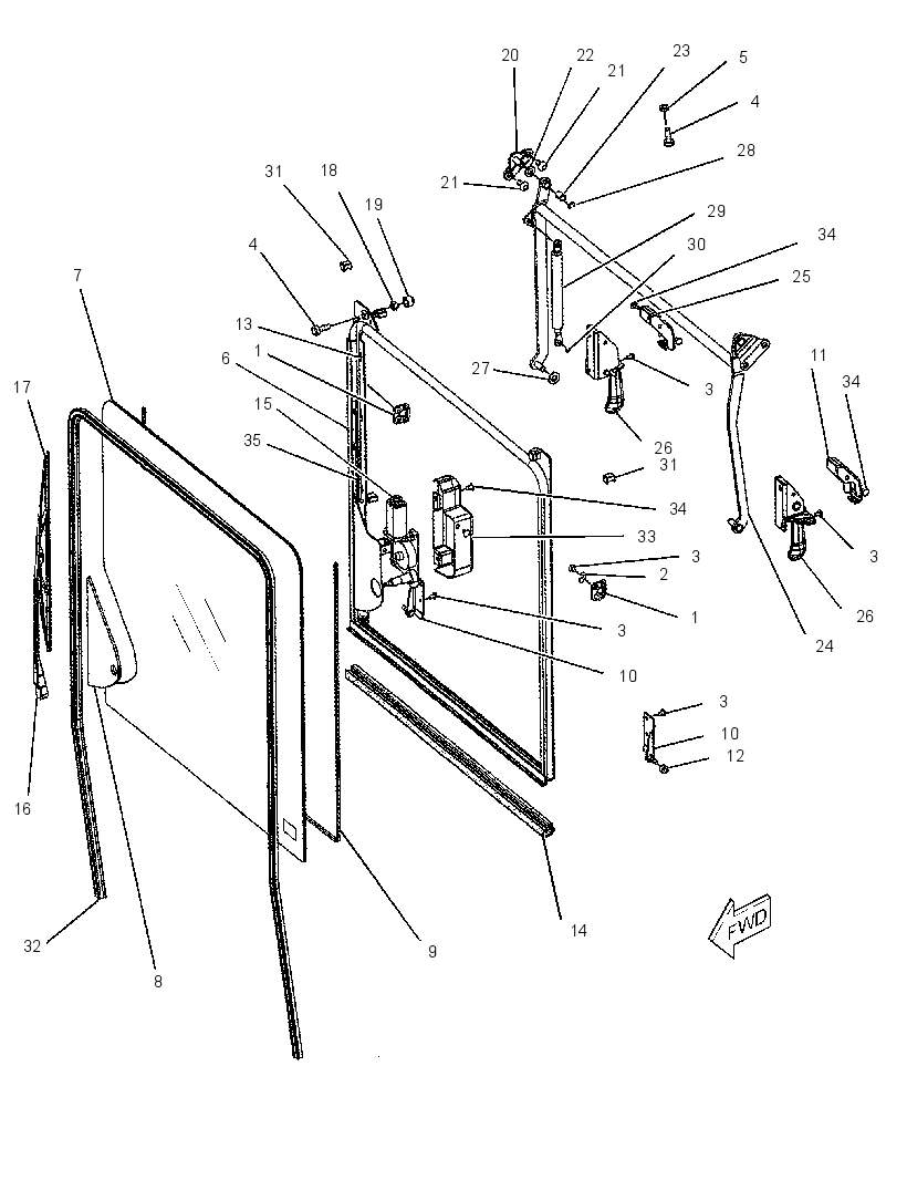 WINDOW GP-FRONT 2743520 CAT