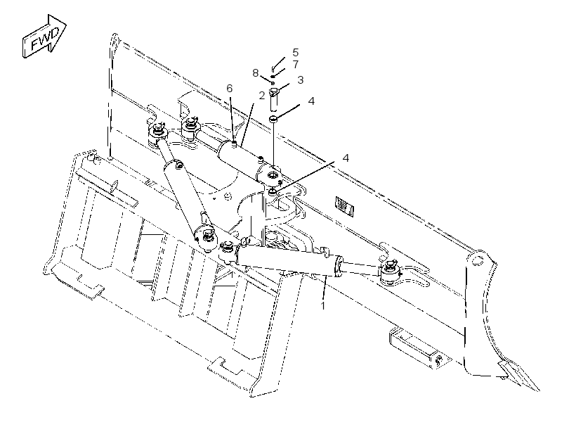 CYLINDER & MTG GP-ANGLE BLADE 2315274 CAT