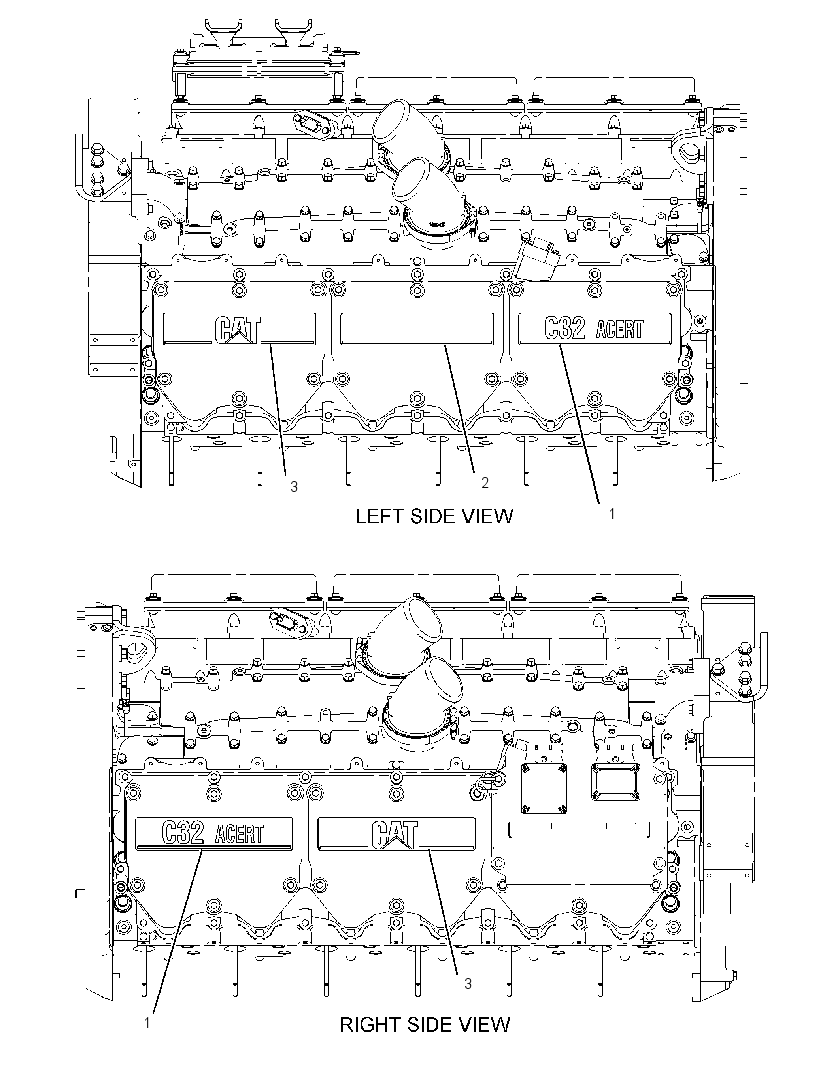 PLATE GP-ENGINE IDENTIFICATION 2569739 CAT