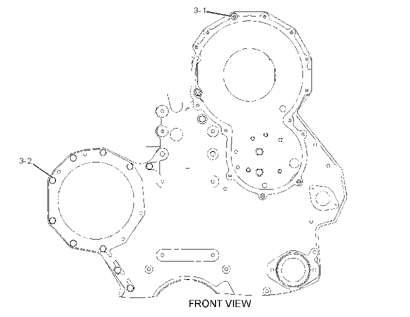 FASTENER GP-FRONT COVER 2729907 CAT