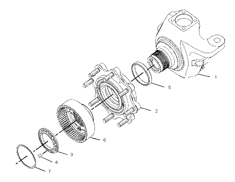 HOUSING & FLANGE GP-AXLE 1744311 CAT