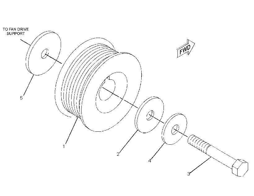 PULLEY GP-ALTERNATOR 2256778 CAT