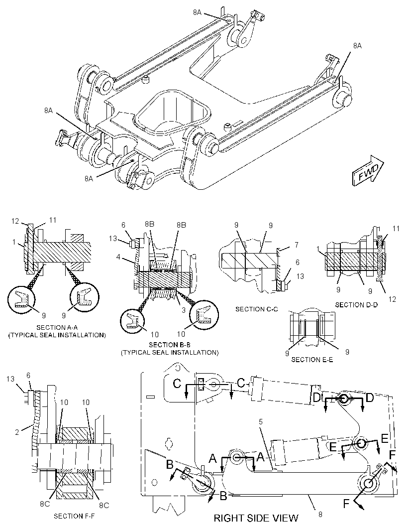 FRAME GP-RIPPER 3852714 CAT
