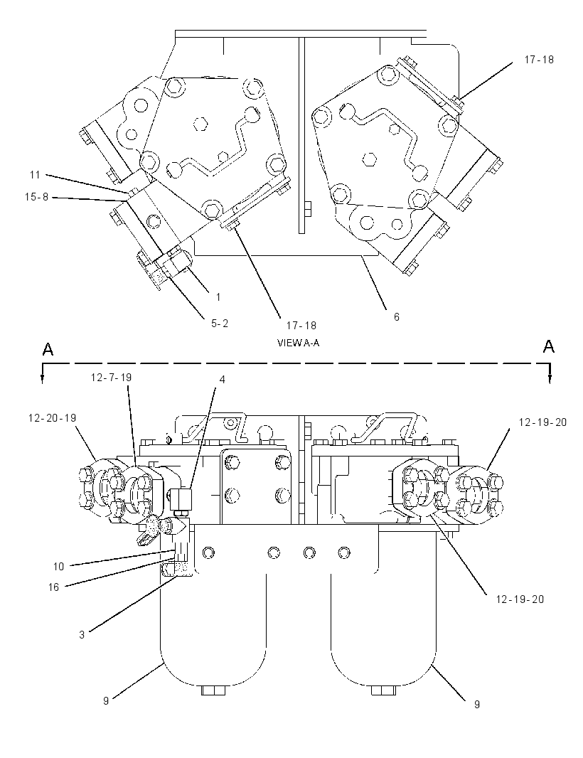 FILTER & MTG GP-POWER TRAIN 1961246 CAT