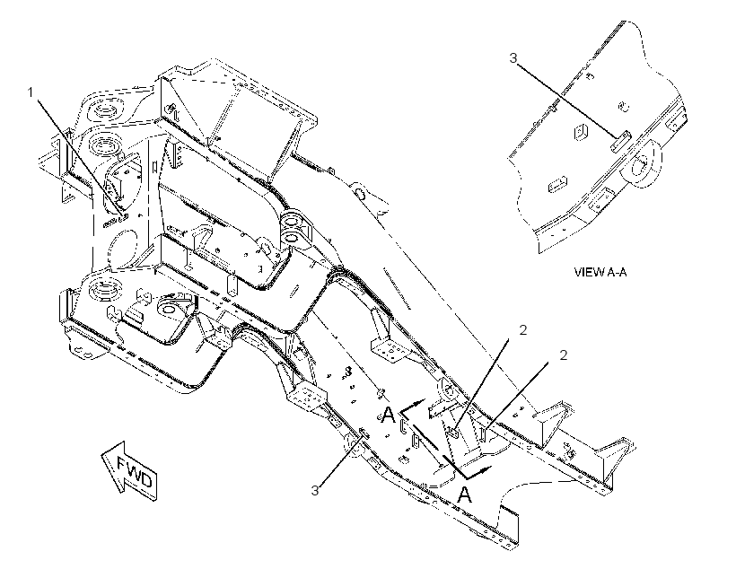HARDWARE GP-REAR FRAME 2436005 CAT