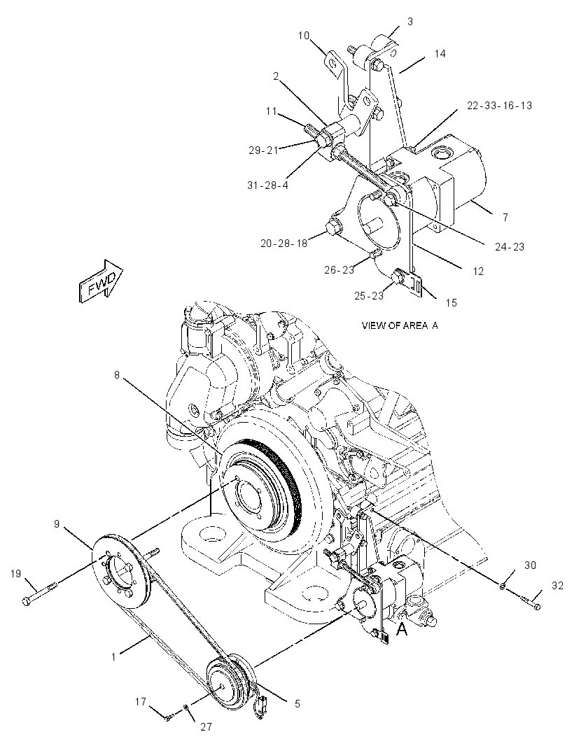PUMP & MOTOR GP-AXLE OIL CLR 2610544 CAT