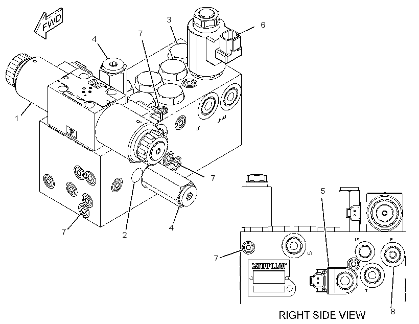 MANIFOLD & MTG GP-STEERING 2520634 CAT