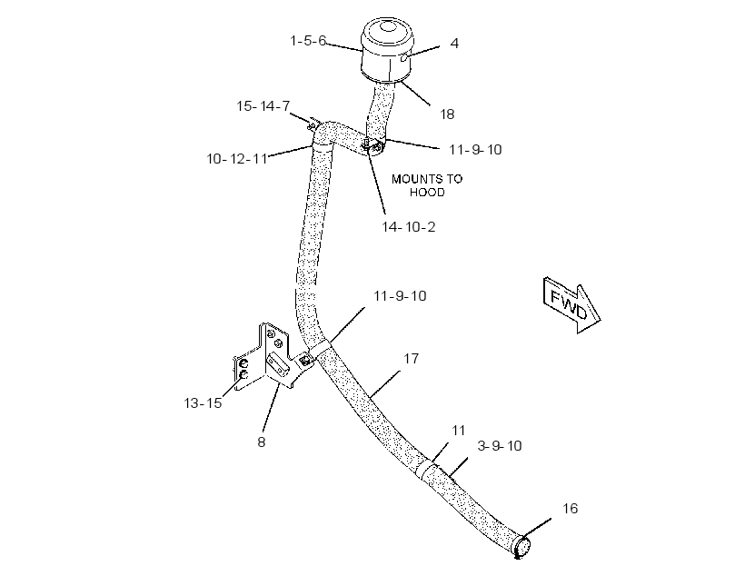 LINES GP-ALTERNATOR AIR 2266353 CAT