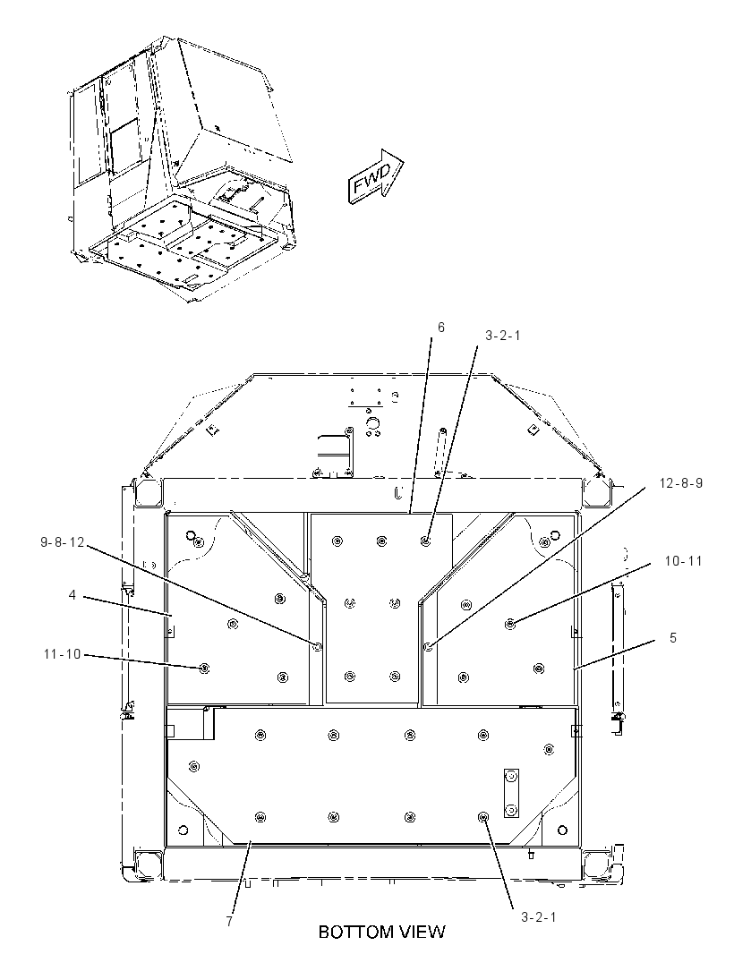 FLOOR GP-SOUND SUPPRESSION 2635734 CAT