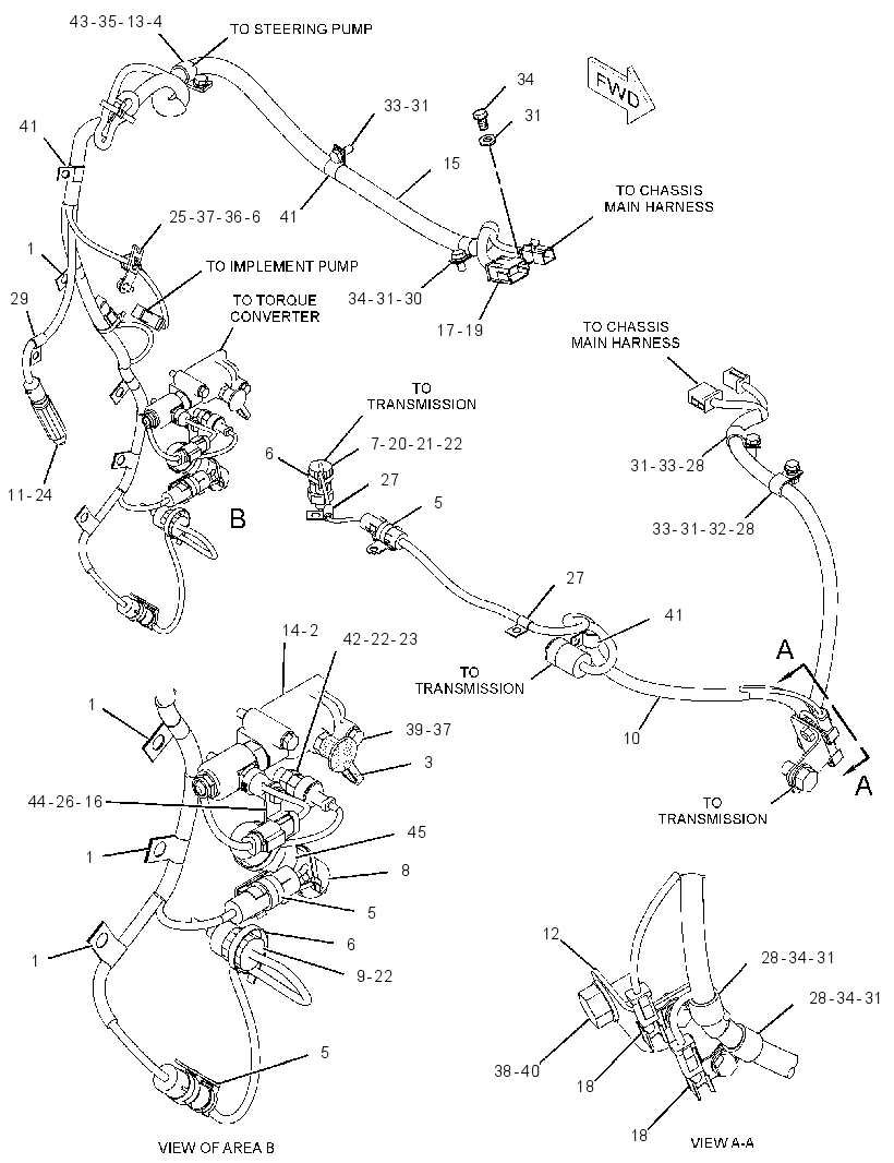 WIRING GP-POWER TRAIN 2284402 CAT