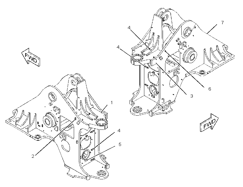 FRAME AS-LOADER 2633828 CAT