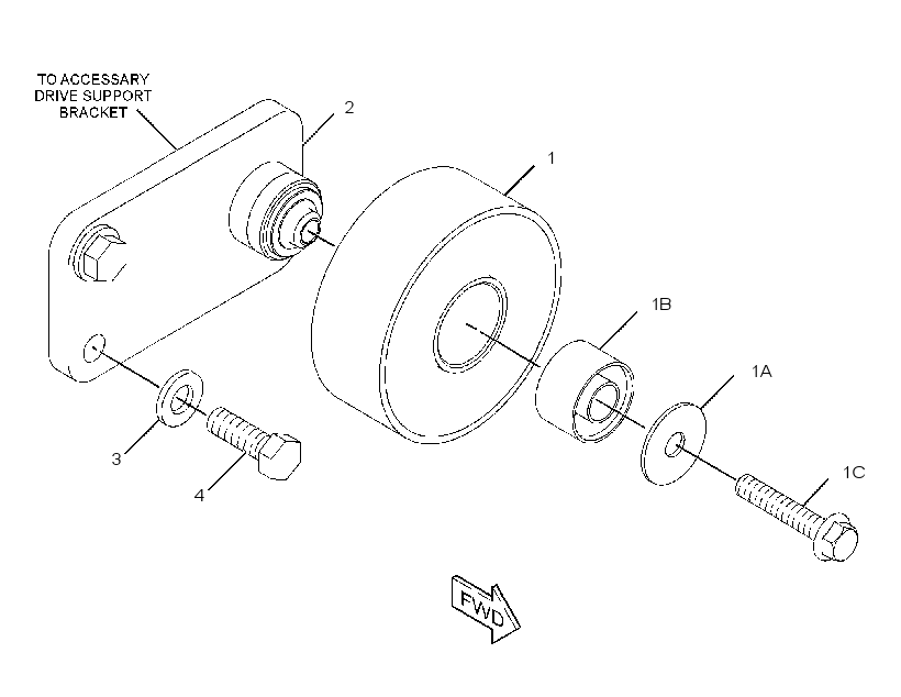 MOUNTING GP-IDLER 2663167 CAT