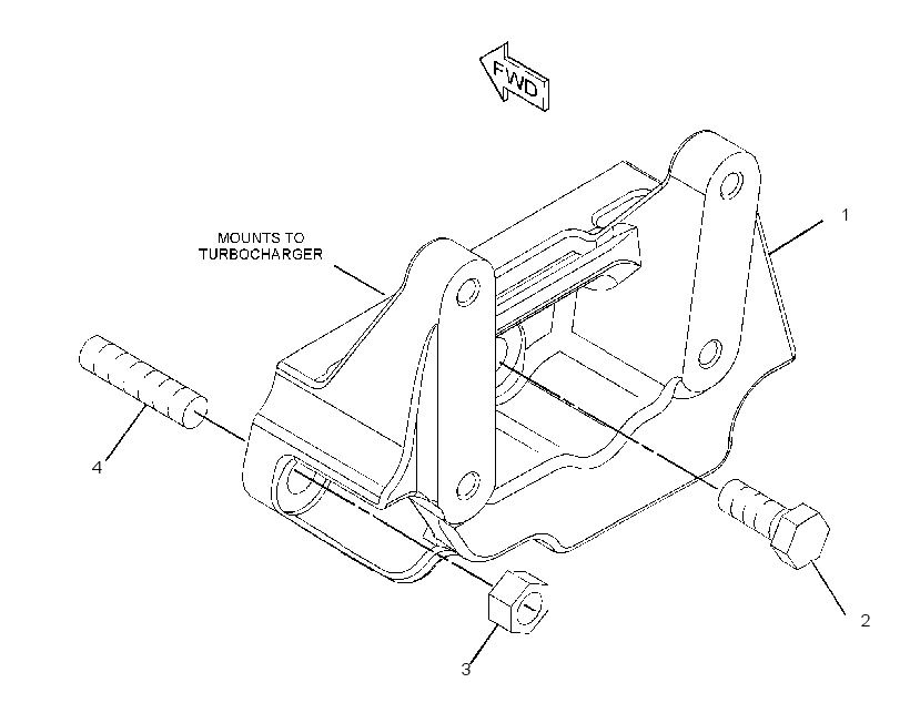SUPPORT GP-TURBOCHARGER 2726110 CAT