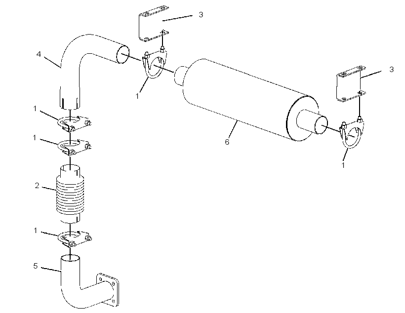 MUFFLER & MOUNTING GP 2654749 CAT