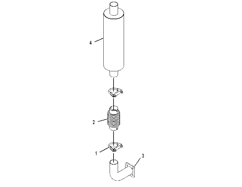 MUFFLER & MOUNTING GP 2654750 CAT